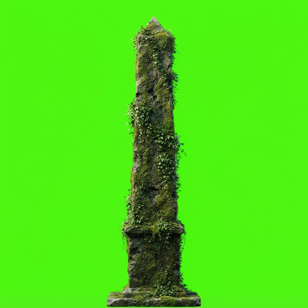 Image: Isolated photoreal 2D platformer PROP only, standi