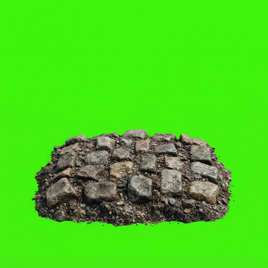 Image: Isolated photoreal 2D platformer PROP only, sittin