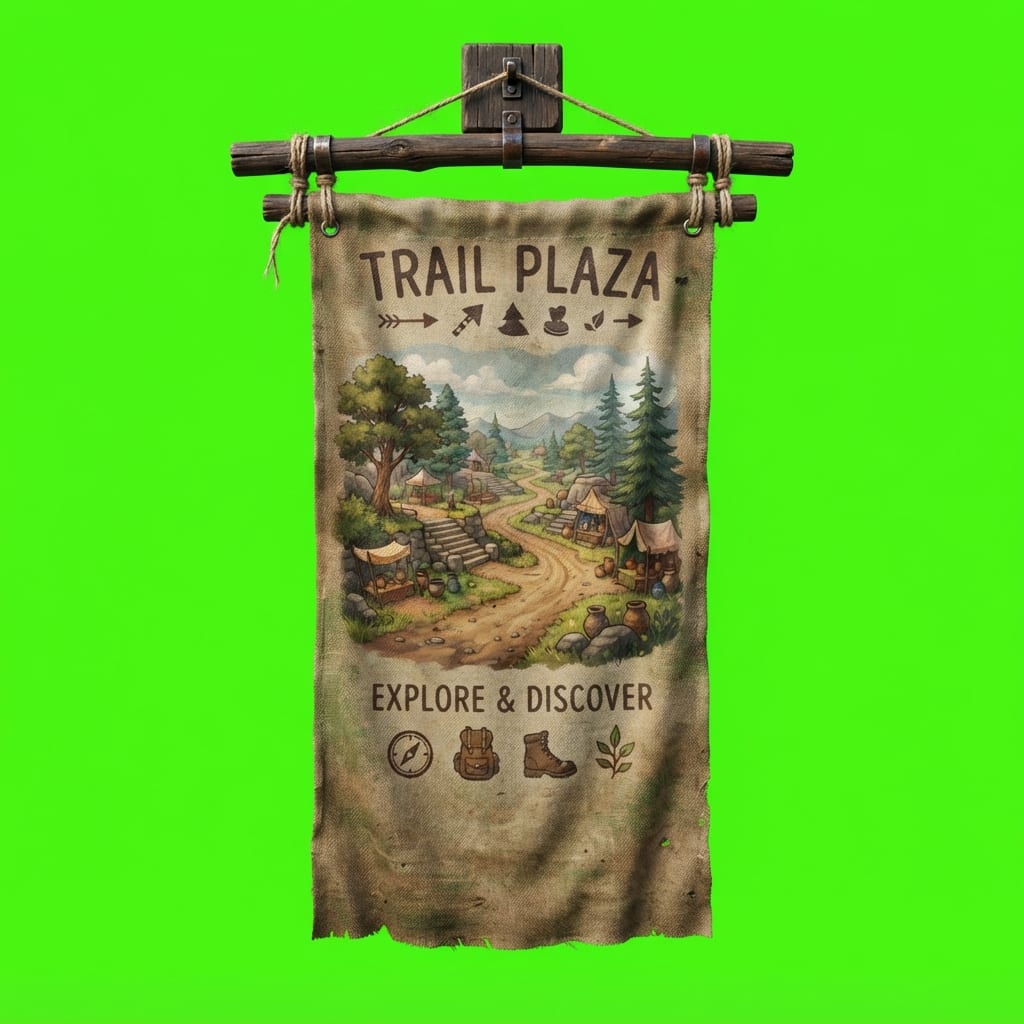 Image: Isolated photoreal 2D platformer PROP only, hangin