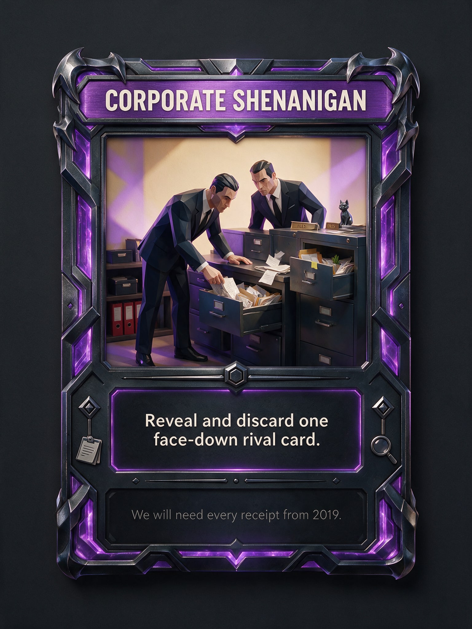 Surprise Audit card face