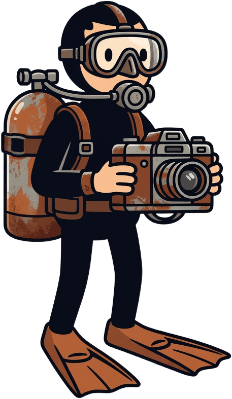 Diver side-on sprite