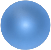 Round Blue Qi Mote Ball