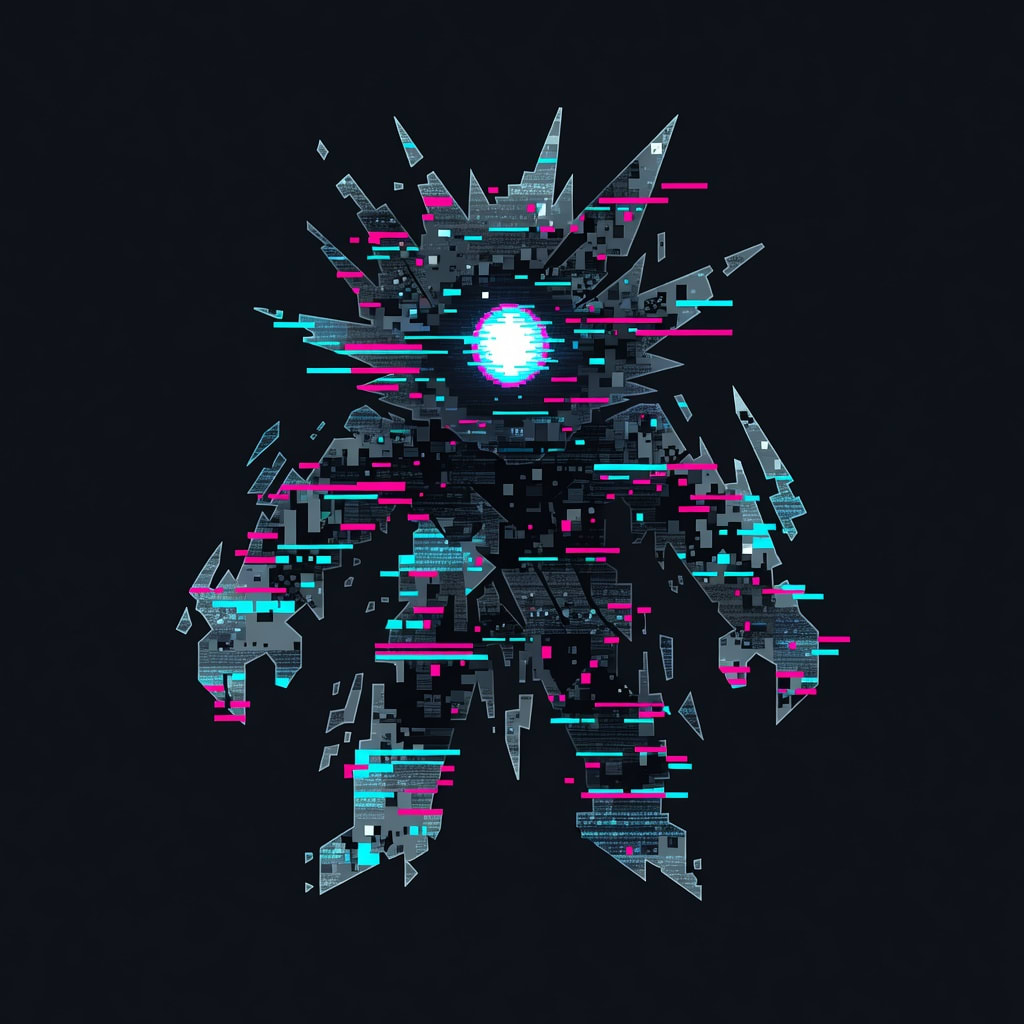Glitch Enemy - Corrupted Pixel Entity