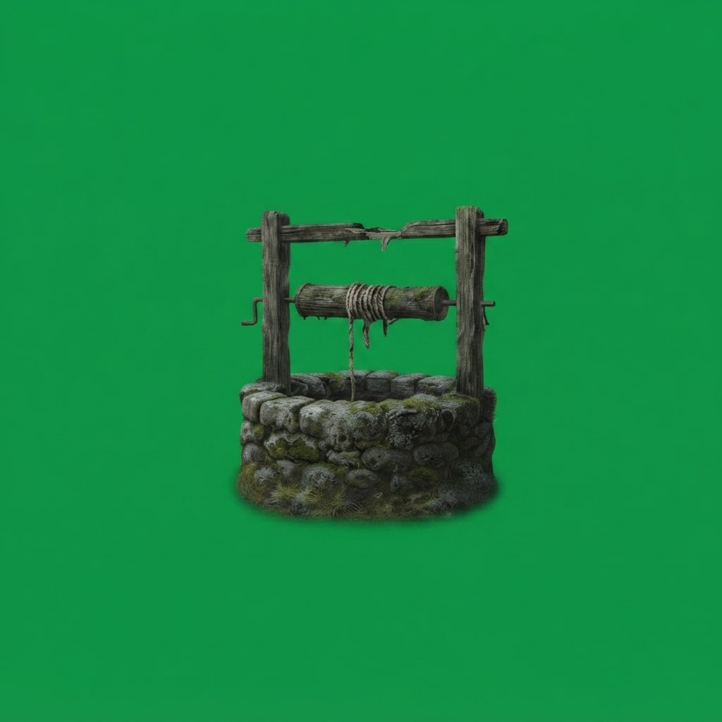 Image: Extract only the well from this image. Remove all