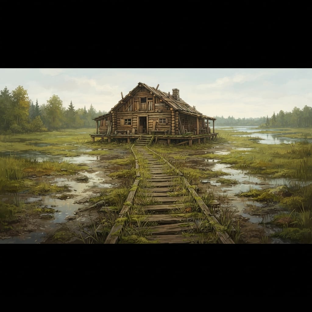 Image: 2D game environment backdrop for a point-and-click