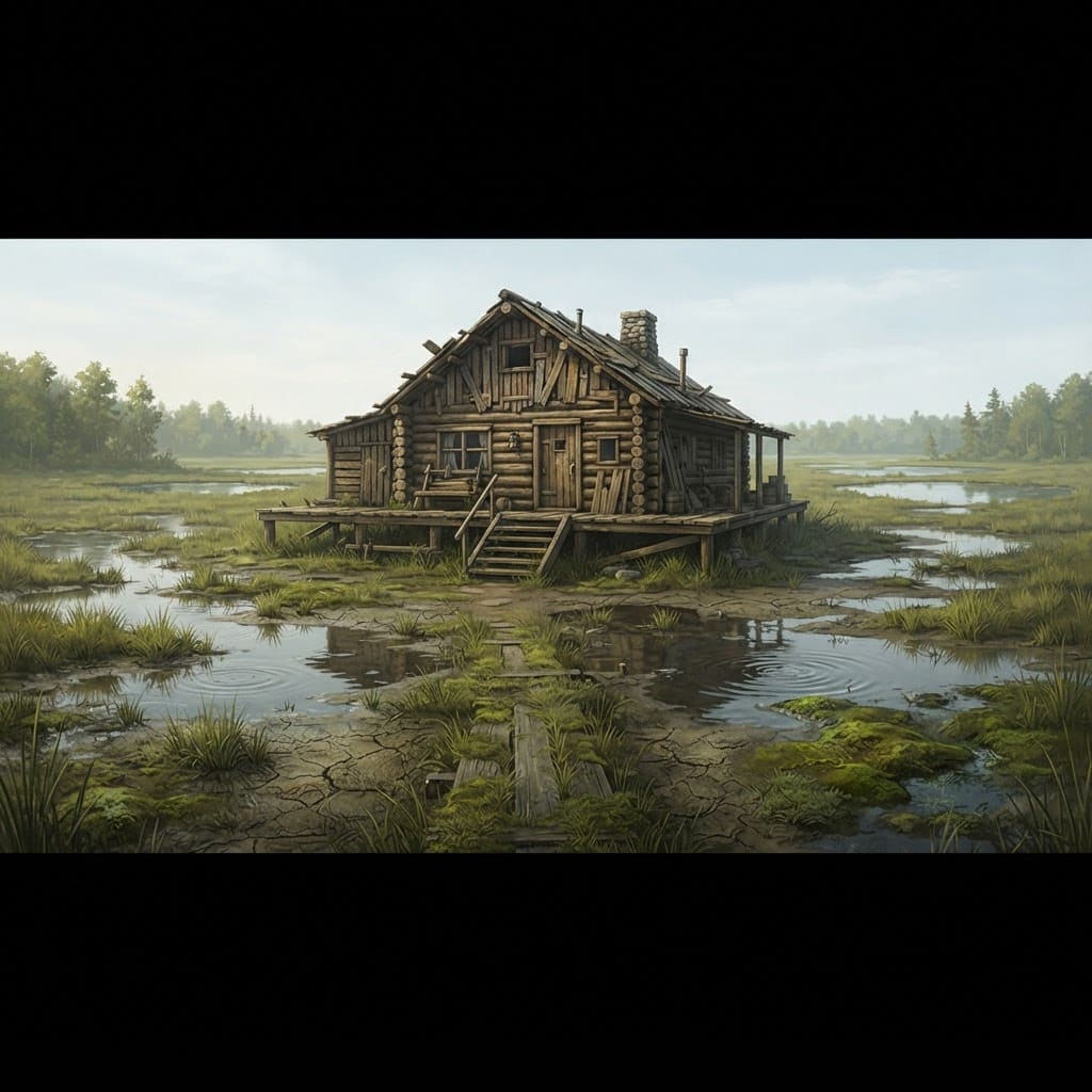 Image: 2D game environment backdrop for a point-and-click