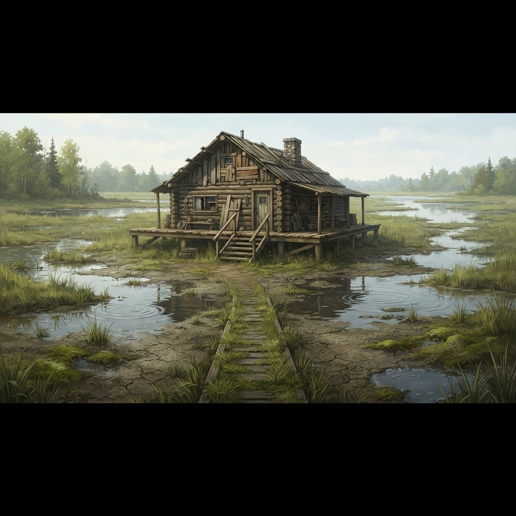 Image: 2D game environment backdrop for a point-and-click