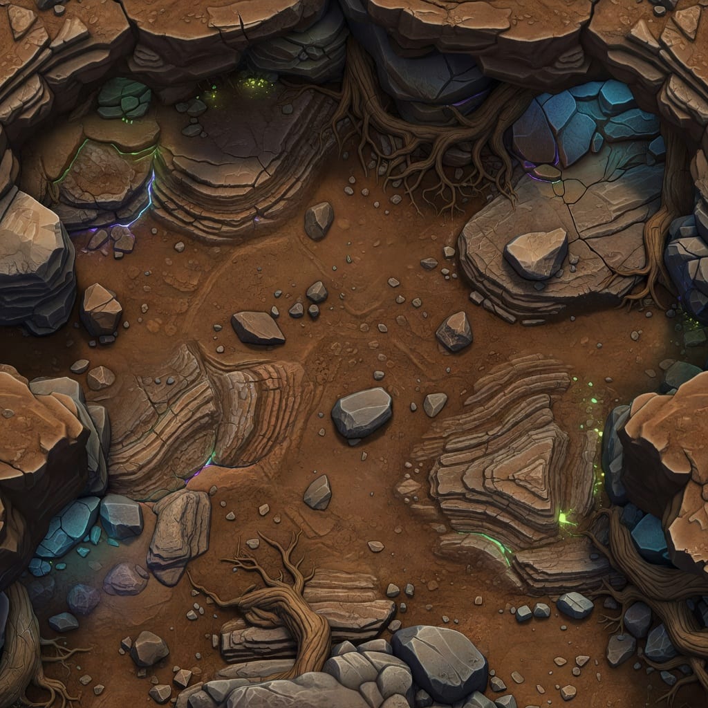 AGE OF WORMS - Underground Cavern Environment Texture