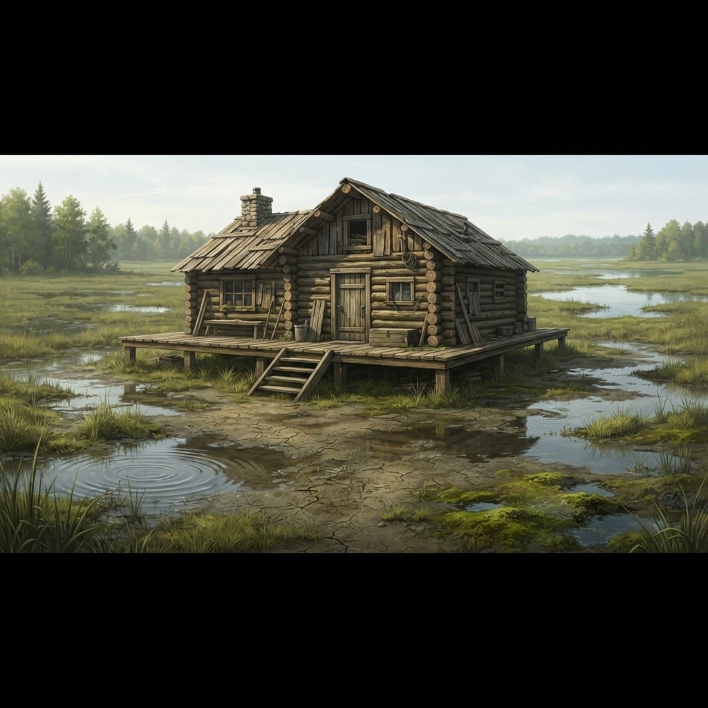 Image: 2D game environment backdrop for a point-and-click
