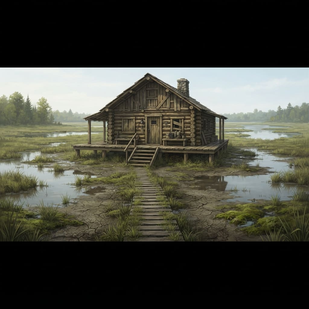 Image: 2D game environment backdrop for a point-and-click
