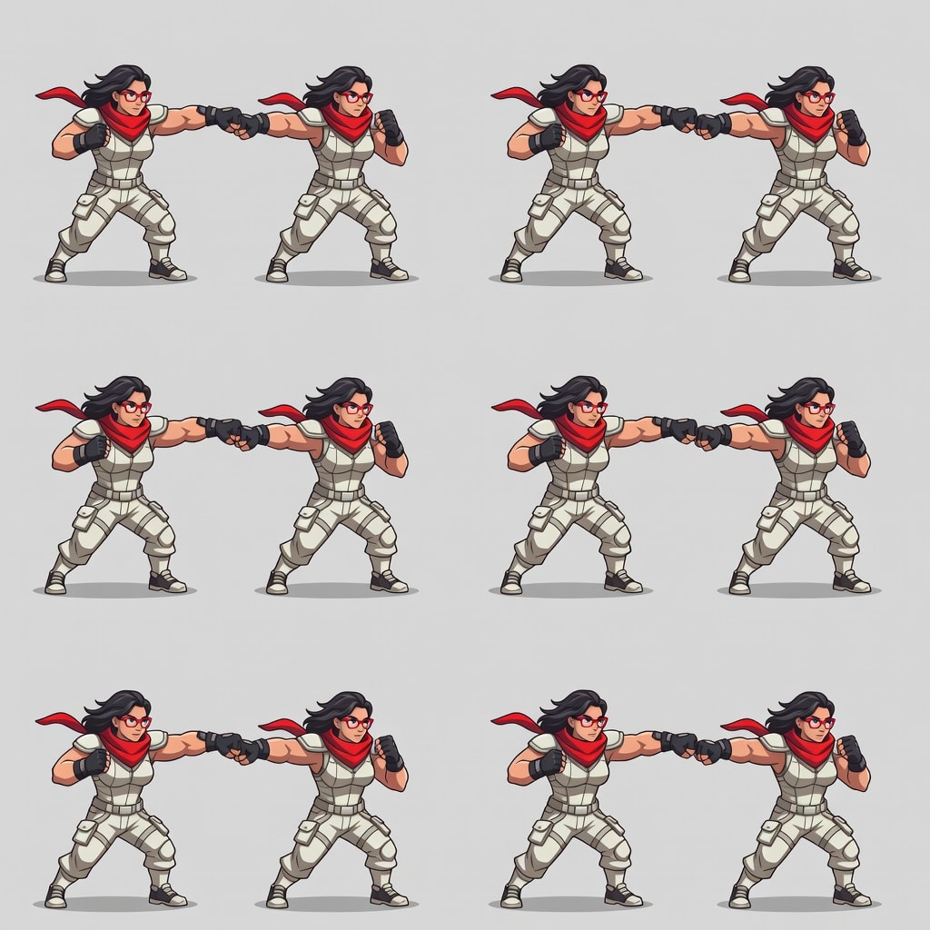 Akira Attack Sprite Sheet