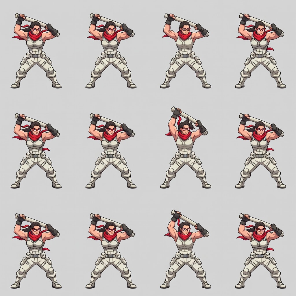 Akira Strong Sprite Sheet