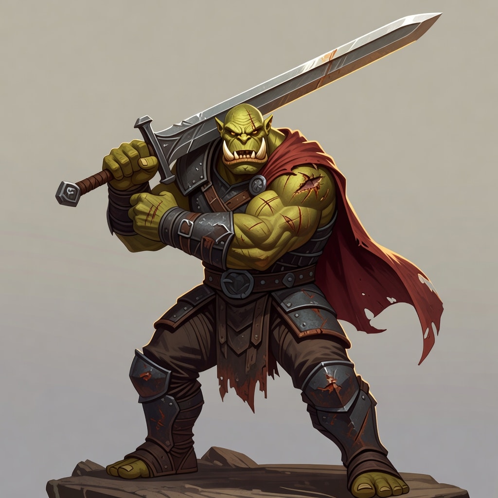 Orc Hero with Greatsword