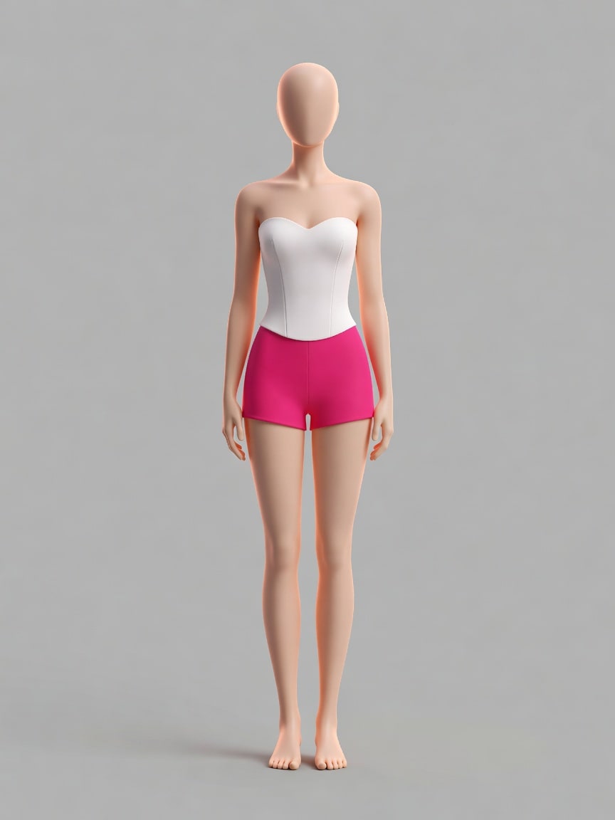 Stylized Female Mannequin Character Reference