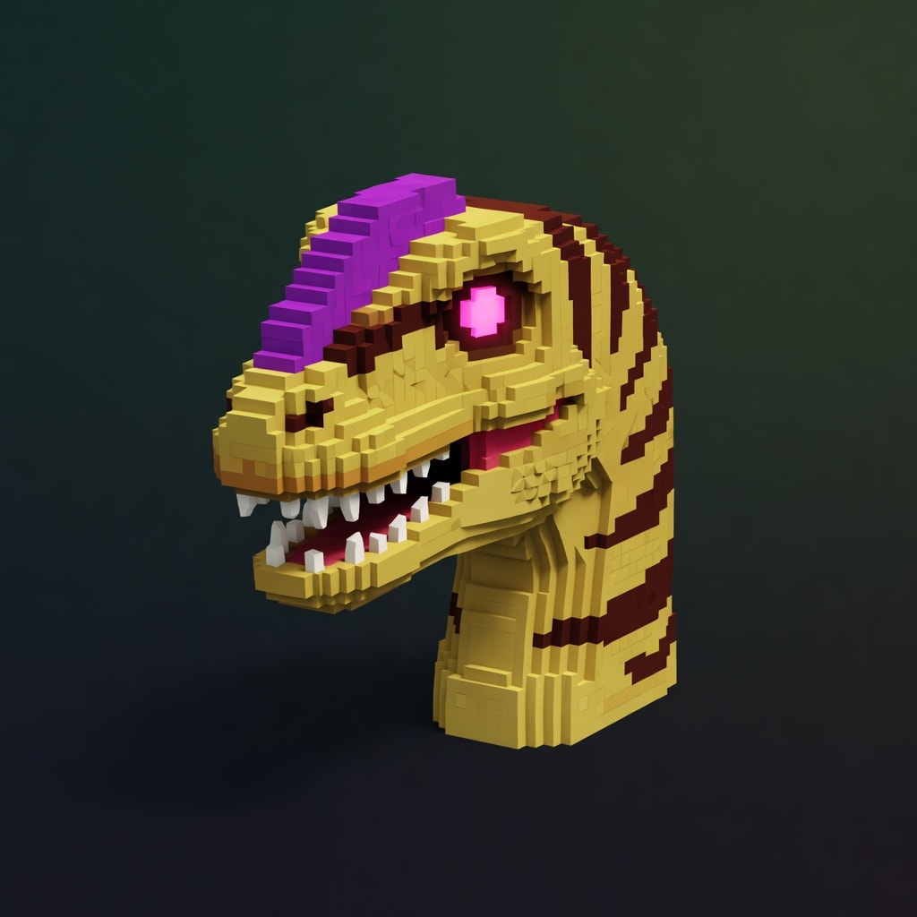 Blocky Proceratosaurus Survival Icon