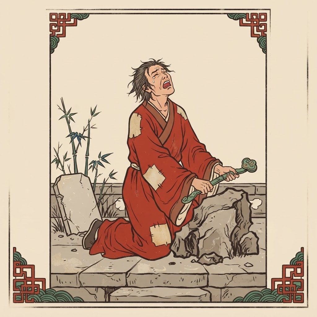 Image: Chinese woodblock New Year print (nianhua) style i