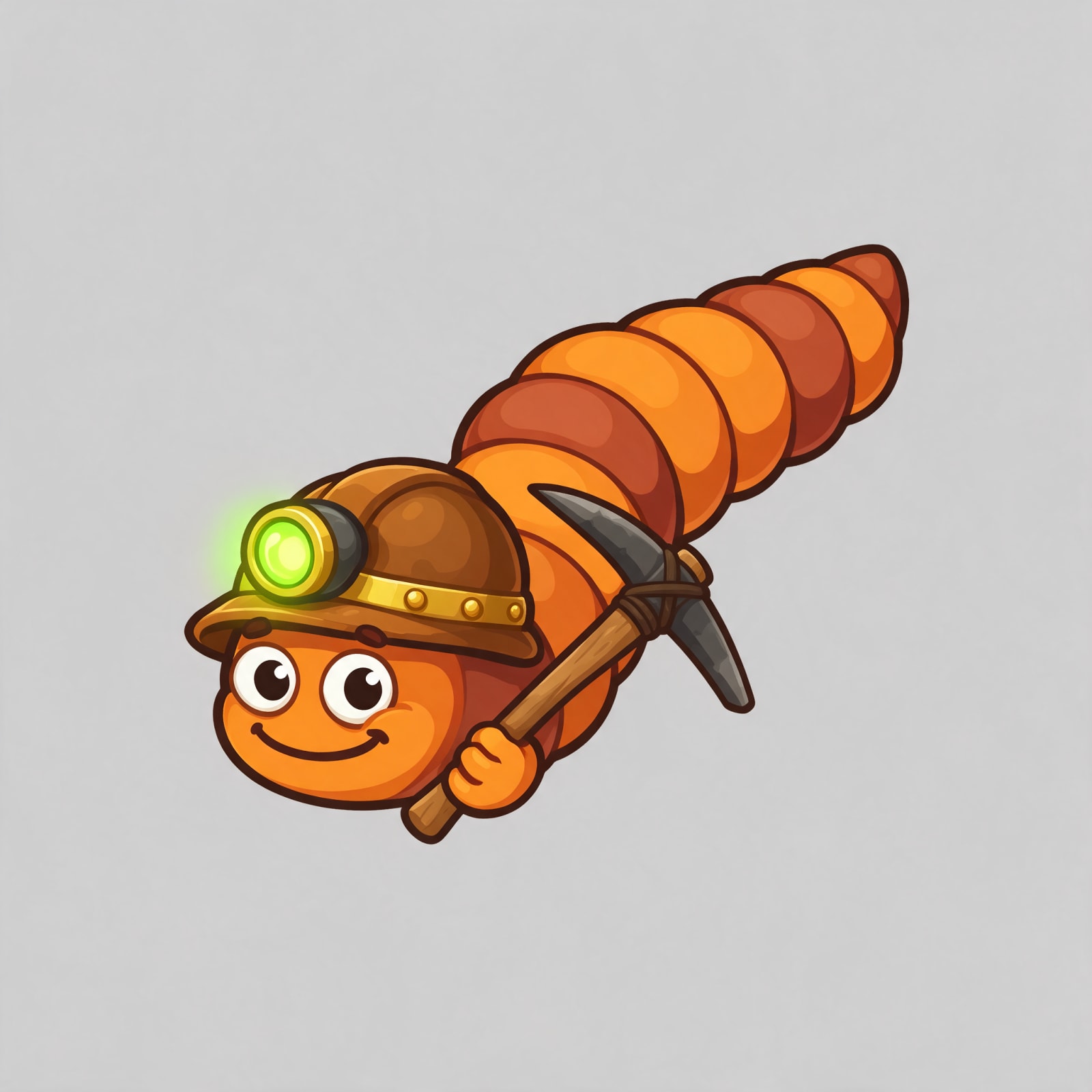 AGE OF WORMS - Miner Worm Unit (Orange)