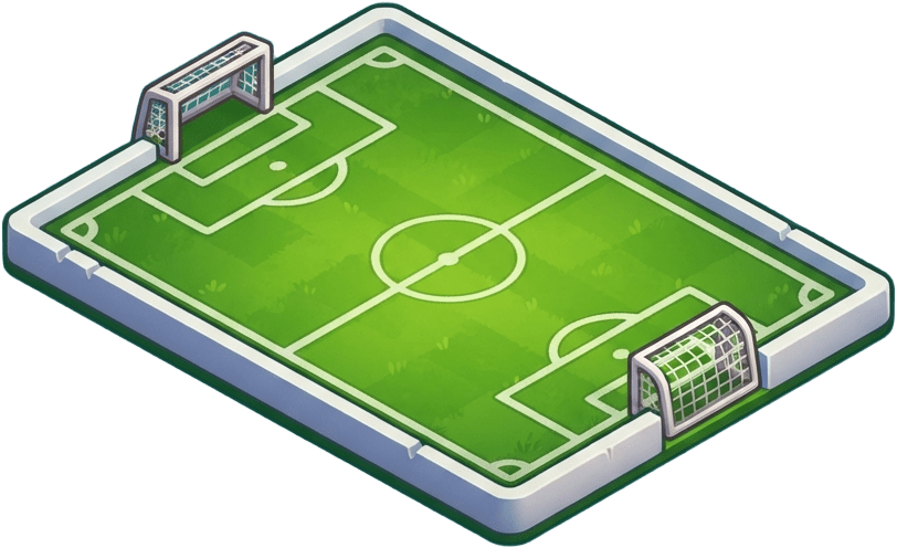 Image: Game UI icon, single object. Mini football pitch v