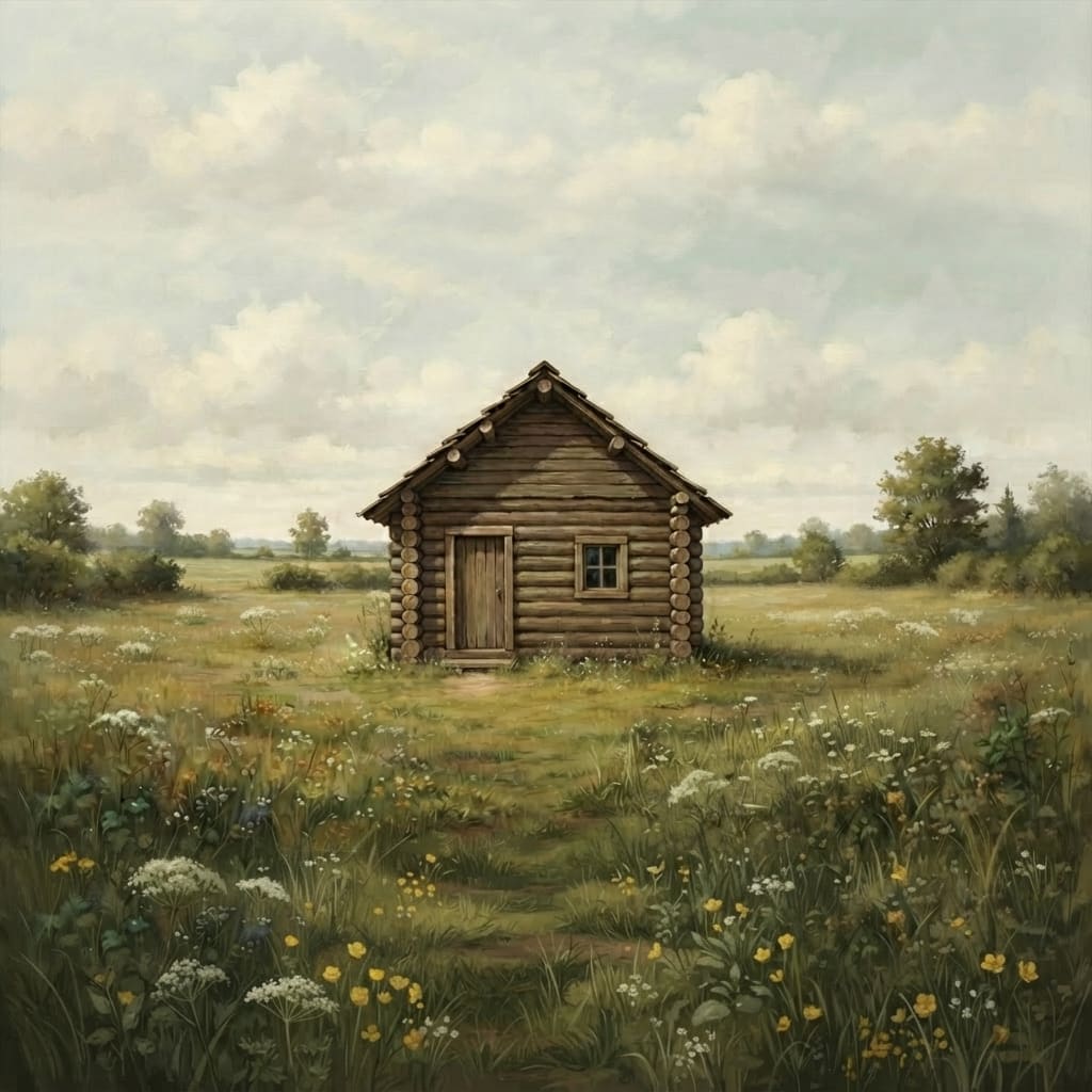 Image: The same painterly digital illustration of a small