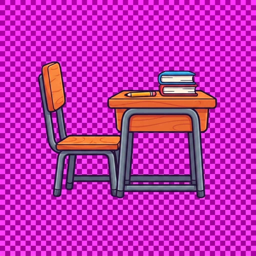 Image: Keep the school desk and chair EXACTLY identical i
