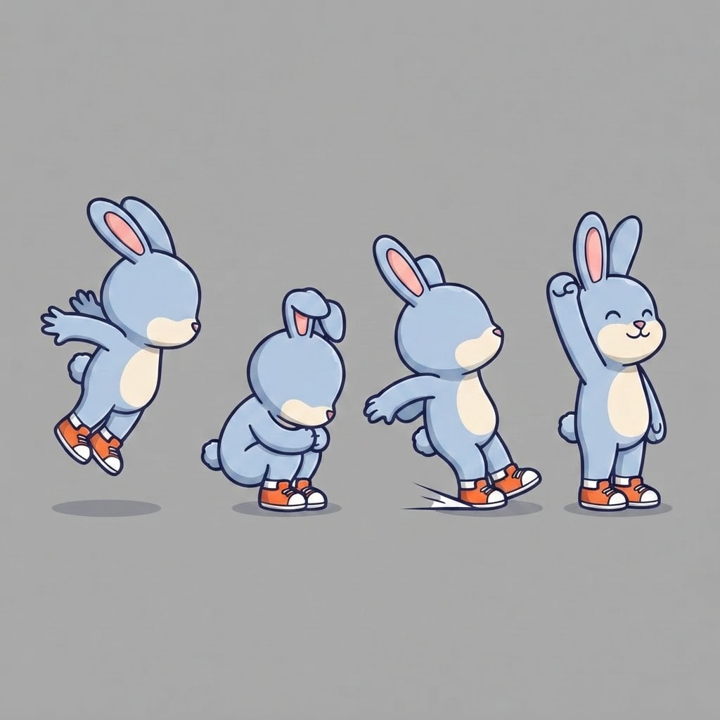 Image: Pose sheet of THIS EXACT character. Draw the same