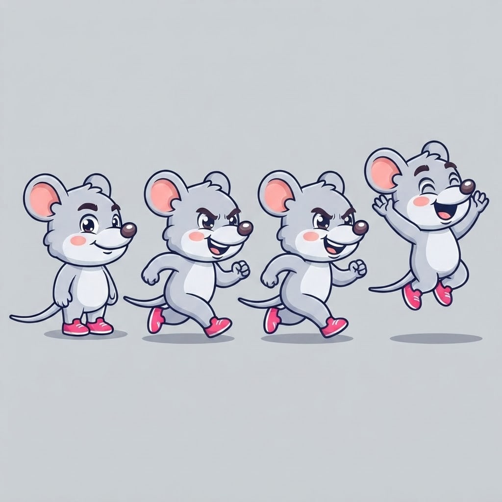 Image: Pose sheet of THIS EXACT character. Draw the same 