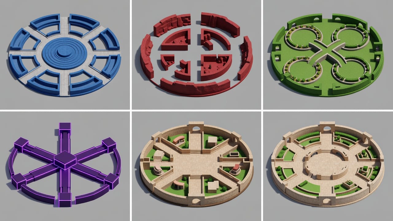 Five Distinct Complex FFA Arenas