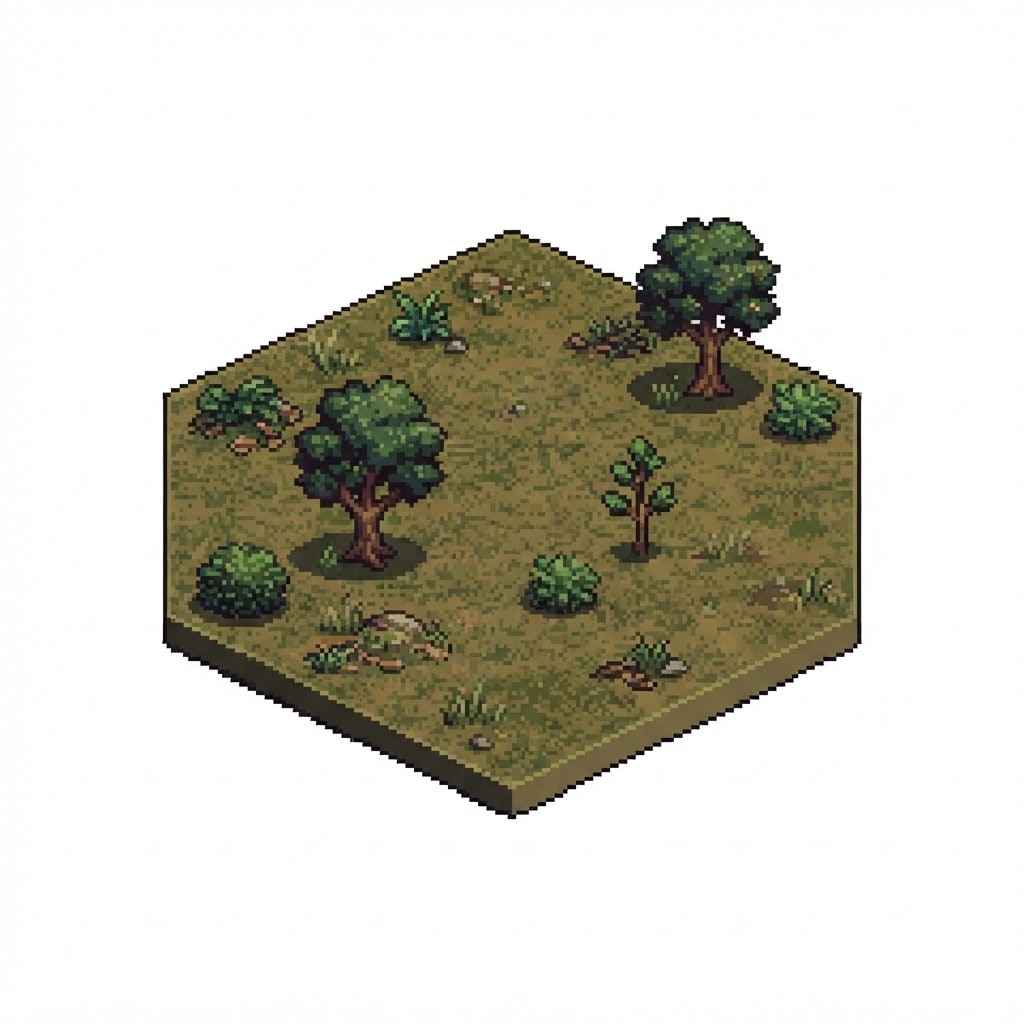 Sparse Forest Isometric Tile