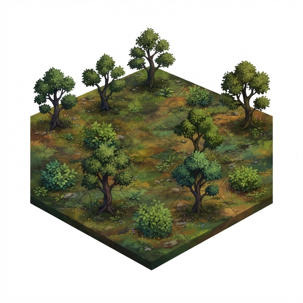 Sparse Forest Hex Tile