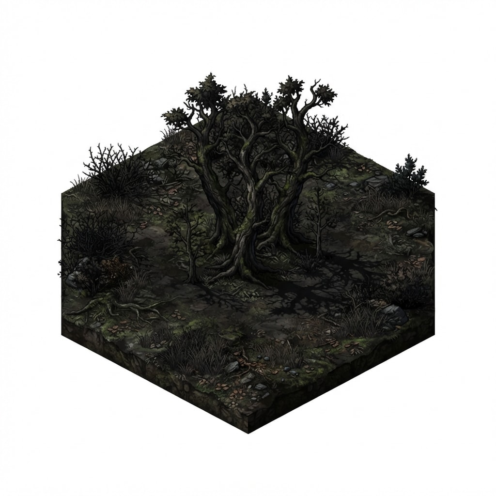 Sparse Forest Hex Tile