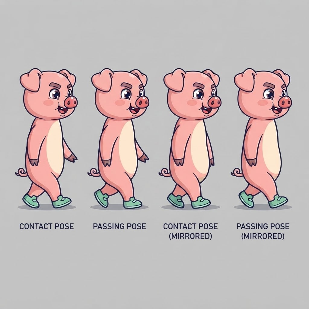 Image: Pose sheet of THIS EXACT character. Draw the same