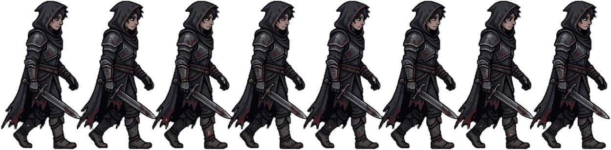 Warden of Ashes - Walk (8 frames)