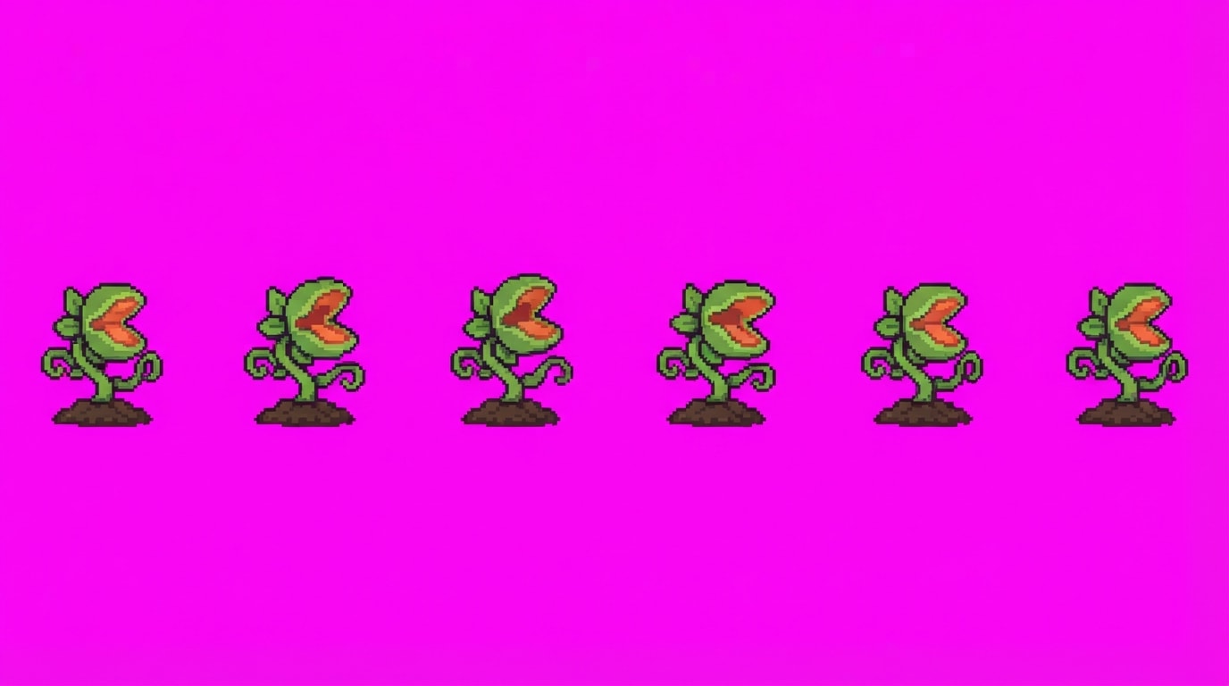 Plant Monster B - 6 Frame Sprite Sheet