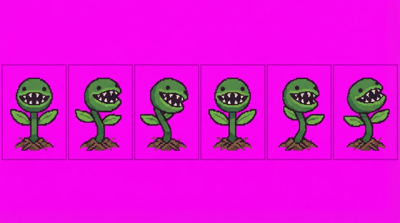 Plant Monster A - 6 Frame Sprite Sheet