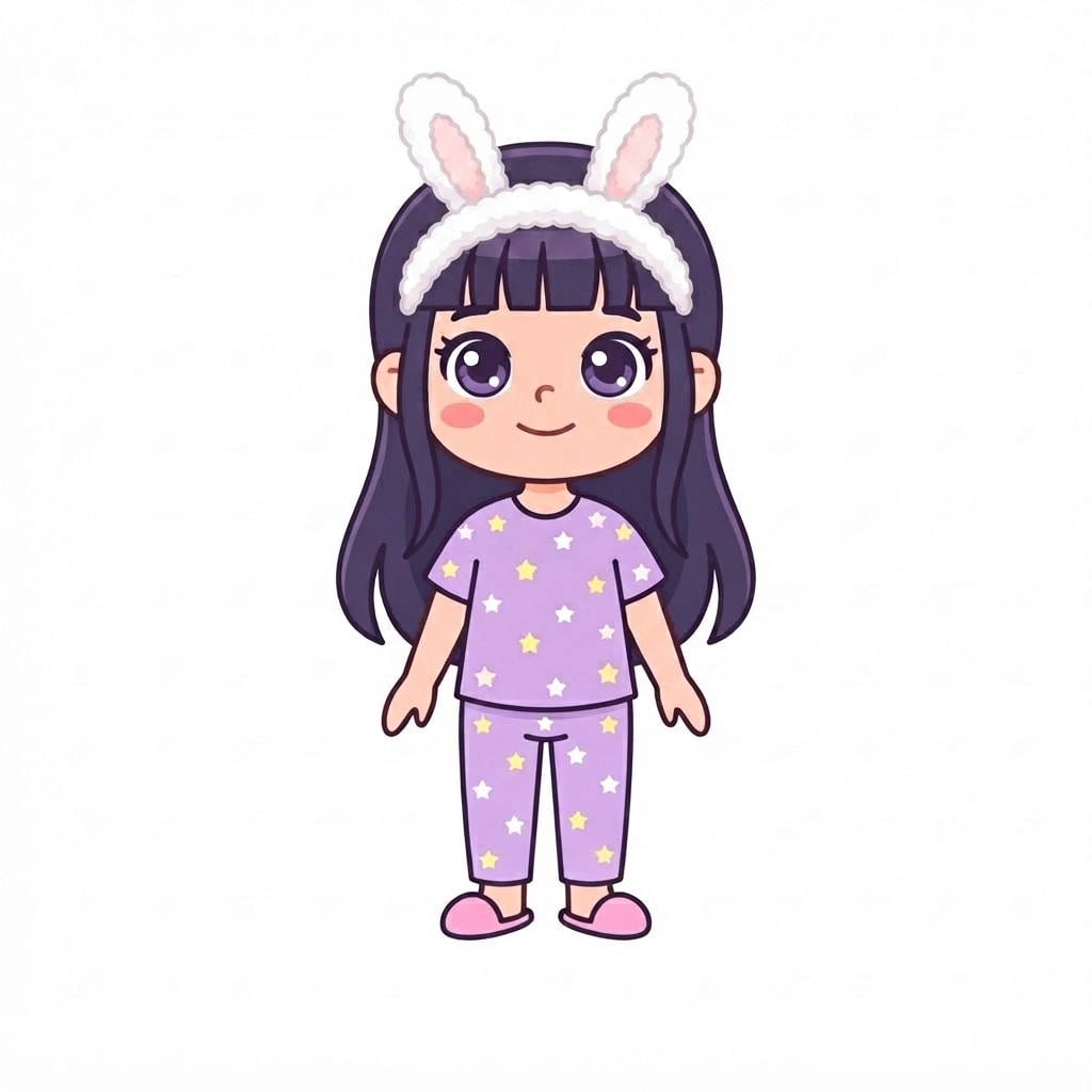 Image: Keep this exact image but ADD white fluffy bunny-e