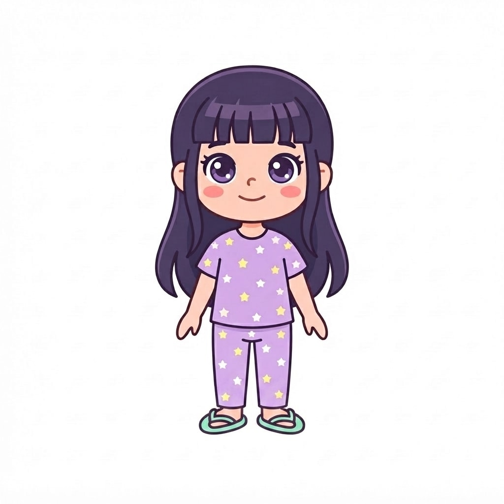 Image: Keep this exact image but REPLACE only her pink sl