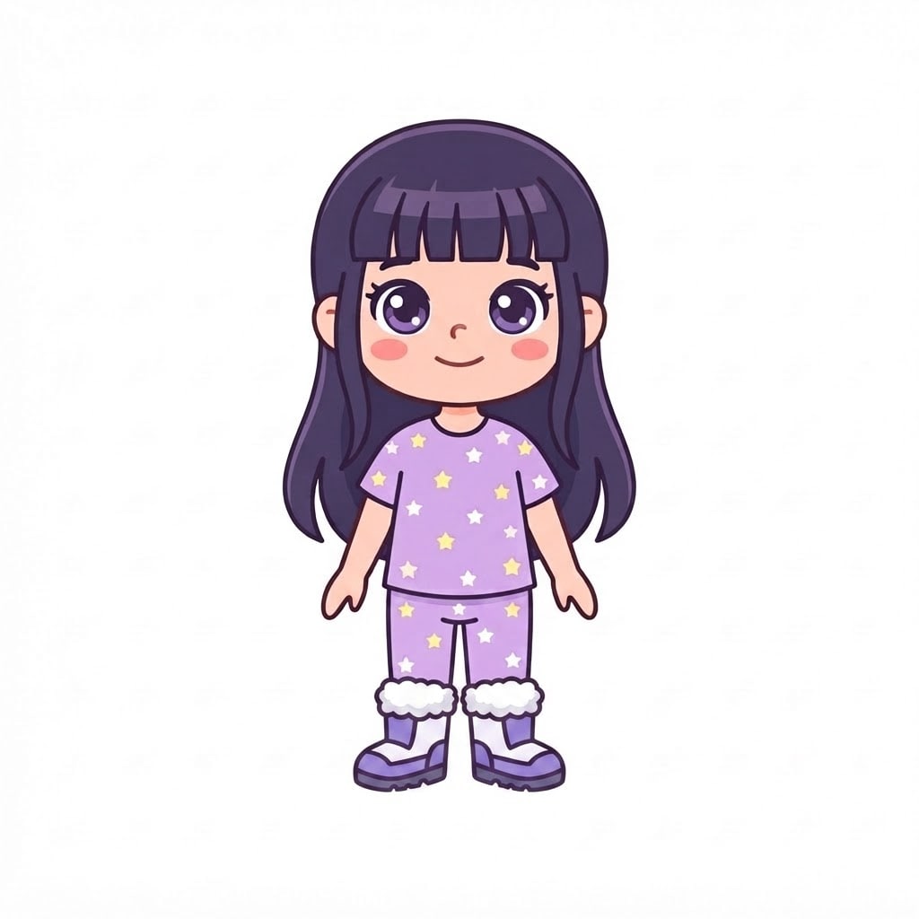 Image: Keep this exact image but REPLACE only her pink sl