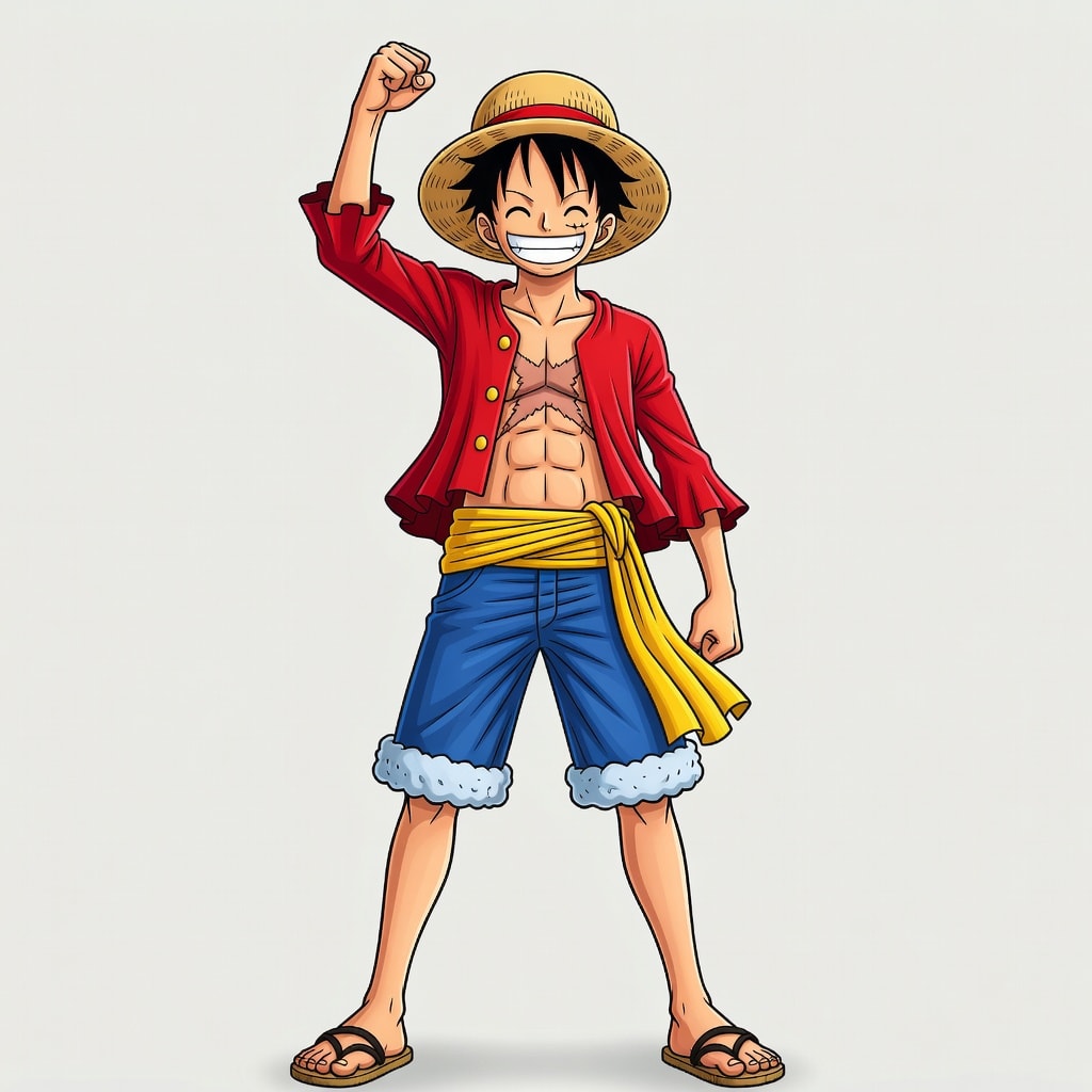 Monkey D. Luffy 2D Character Artwork