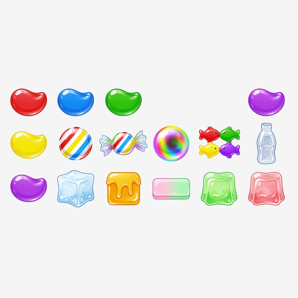 Candy Puzzle Candies and Blockers