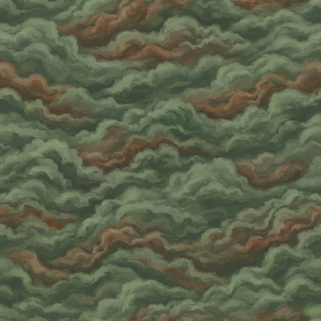 Image: seamless tileable texture of thick rolling clouds 