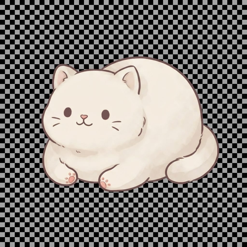 Image: Keep the exact same chubby chibi cat art style as
