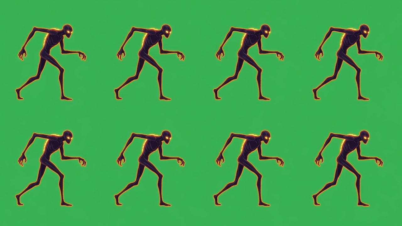 Neon Runner Enemy Sheet