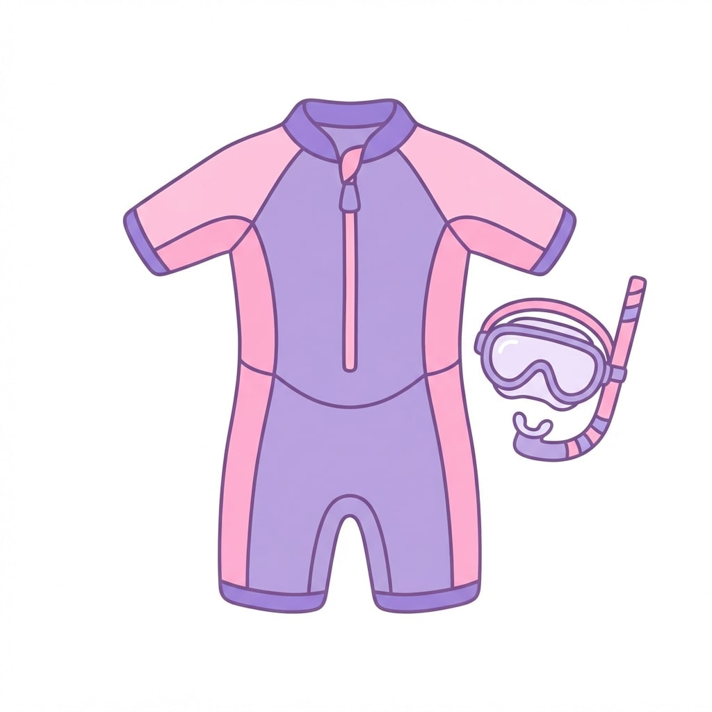 Image: Flat 2D cartoon illustration of a single child's d