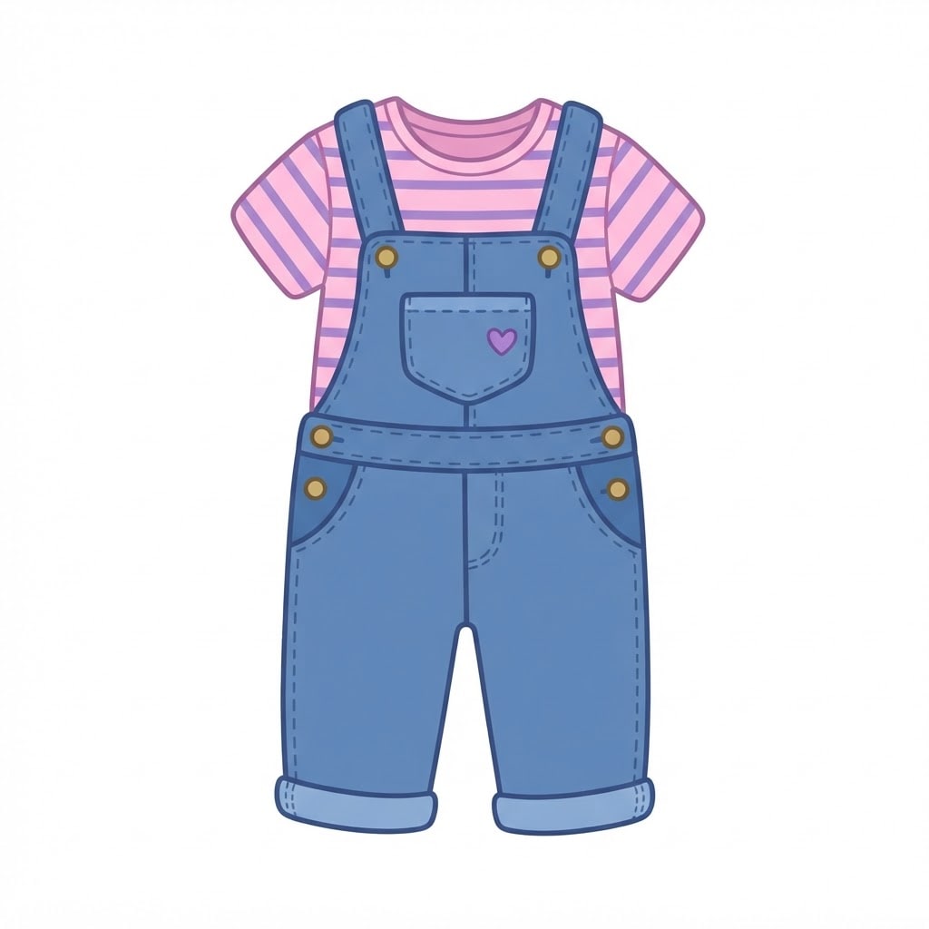 Image: Flat 2D cartoon illustration of a single pair of d