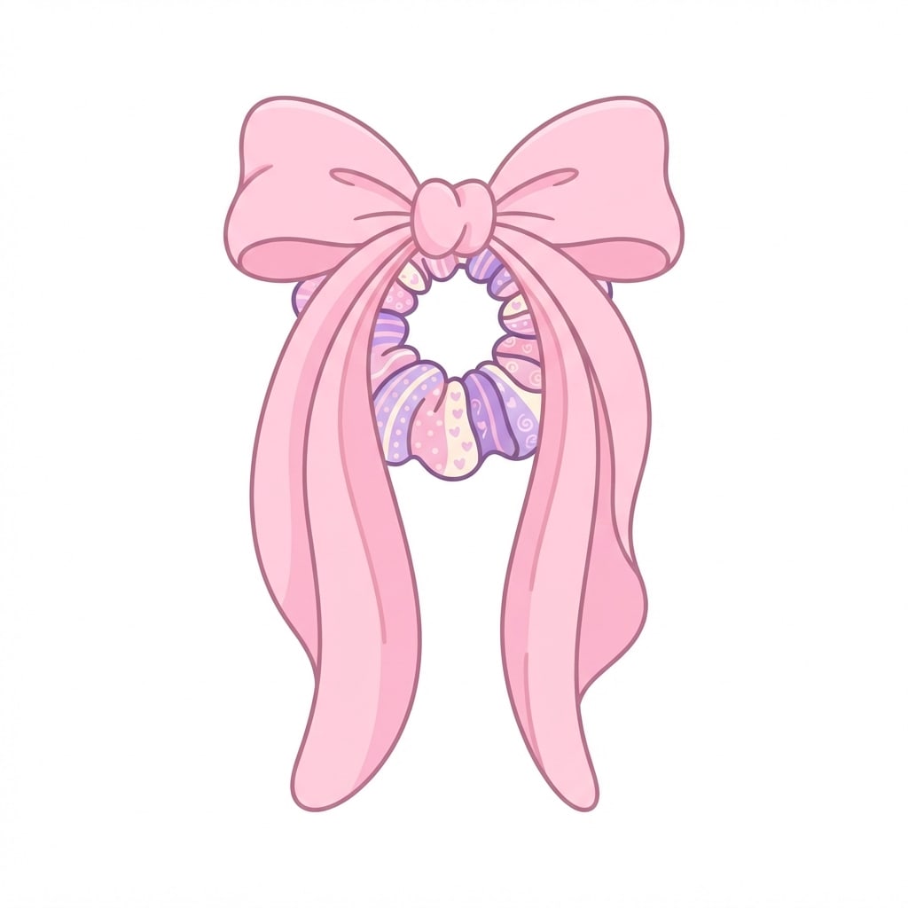 Image: Flat 2D cartoon illustration of a single big hair