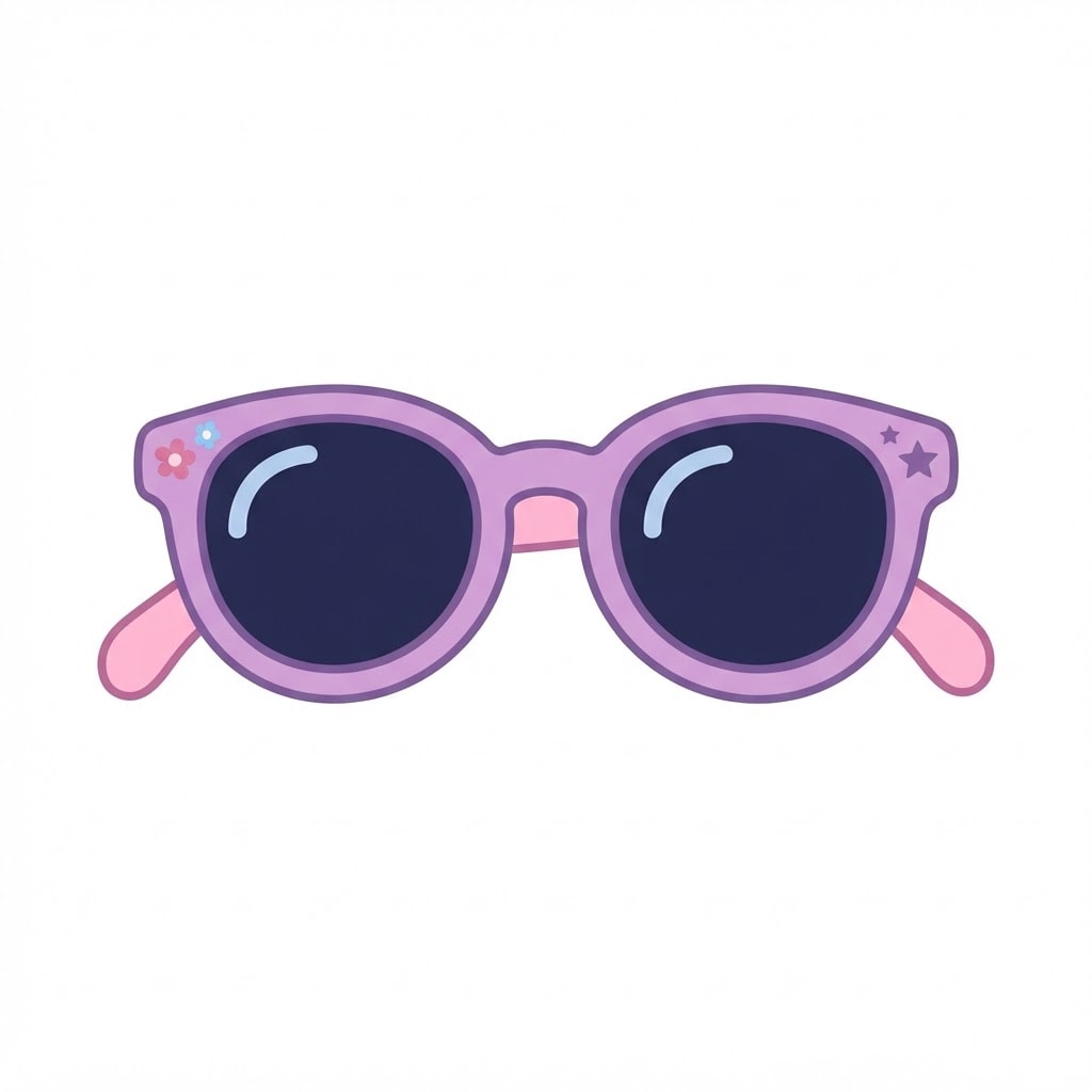 Image: Flat 2D cartoon illustration of a single pair of s
