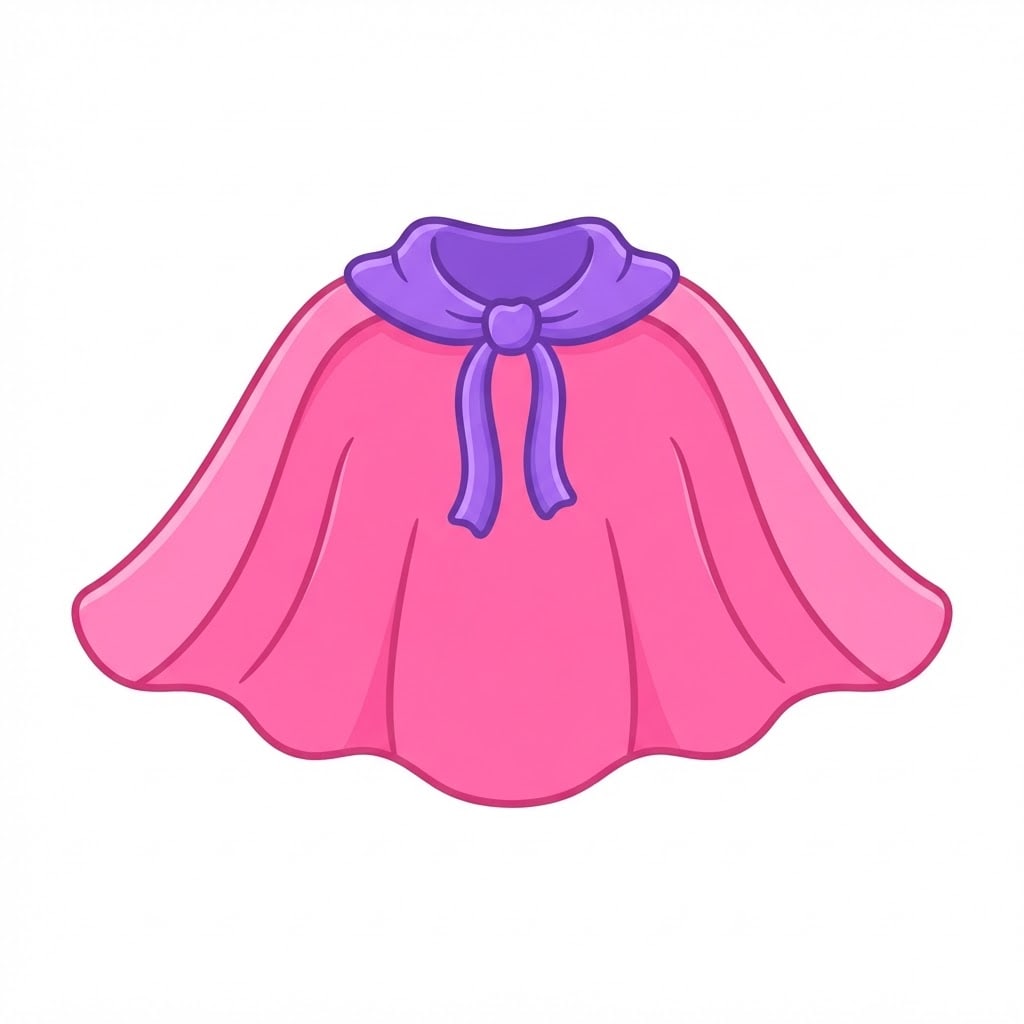 Image: Flat 2D cartoon illustration of a single superhero
