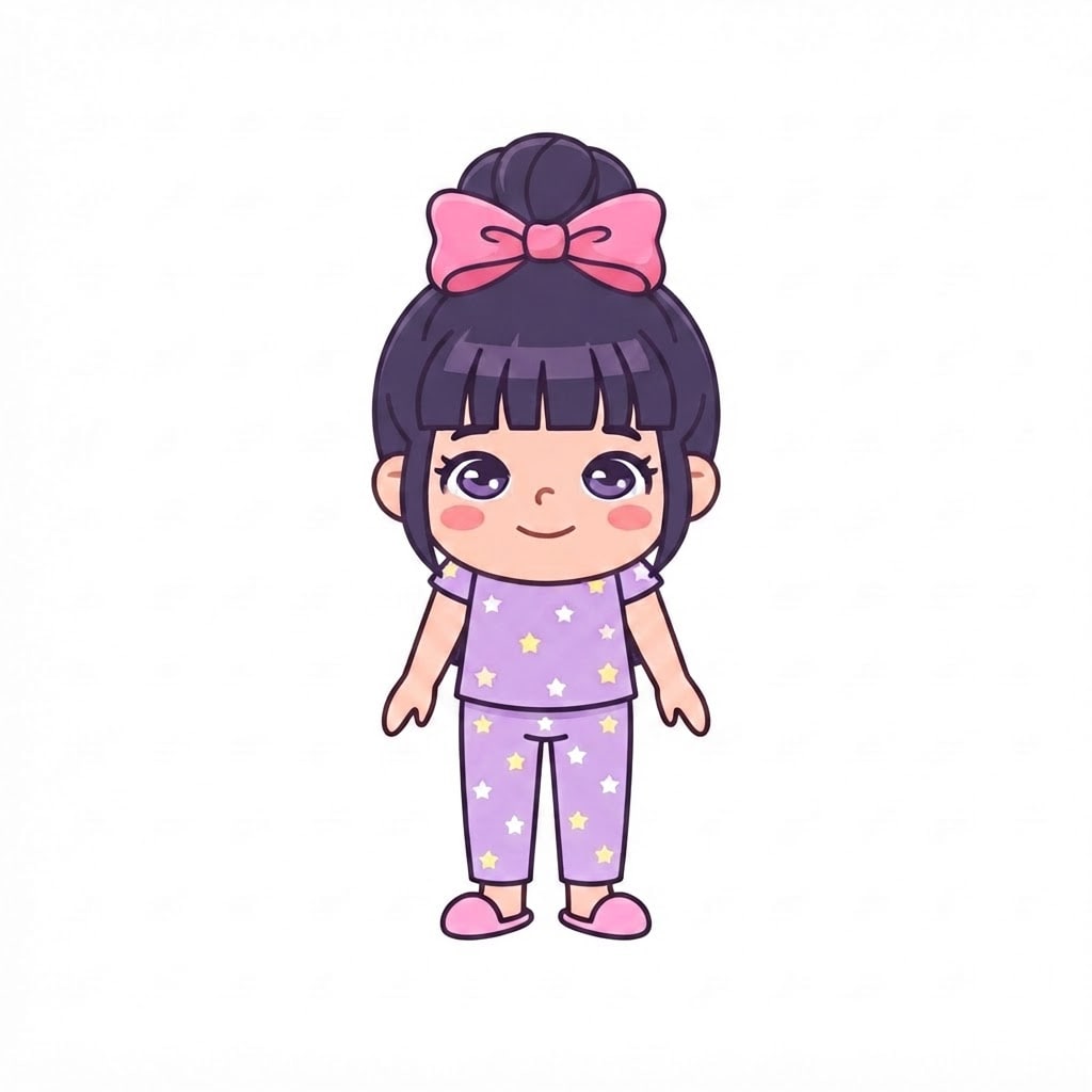 Image: Add ONLY a big pink ribbon bow tied around a high