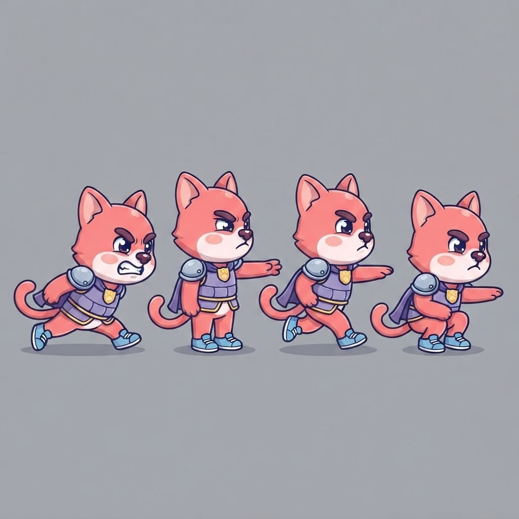 Image: Pose sheet of THIS EXACT character. Draw the same