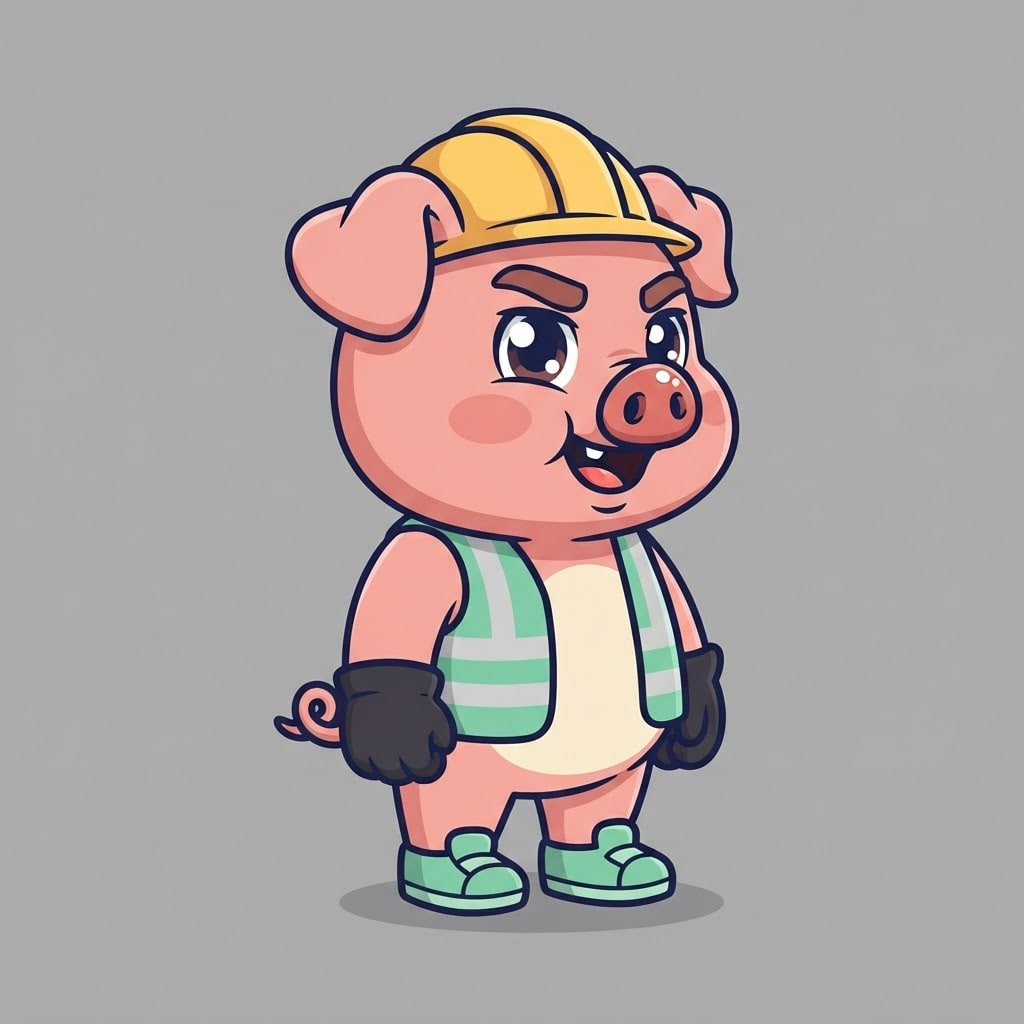 Image: Single 2D platformer mascot character, full body,